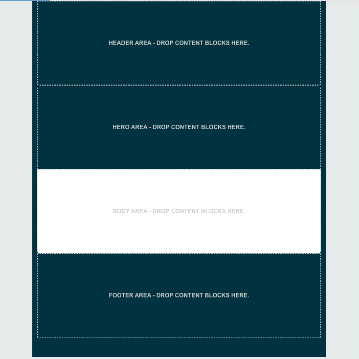 Visual aid showing the editable areas of this email template.